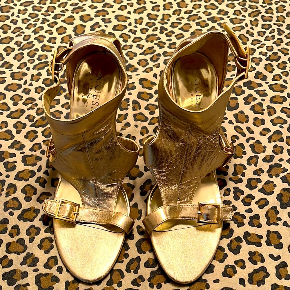 Guess Gold Heels